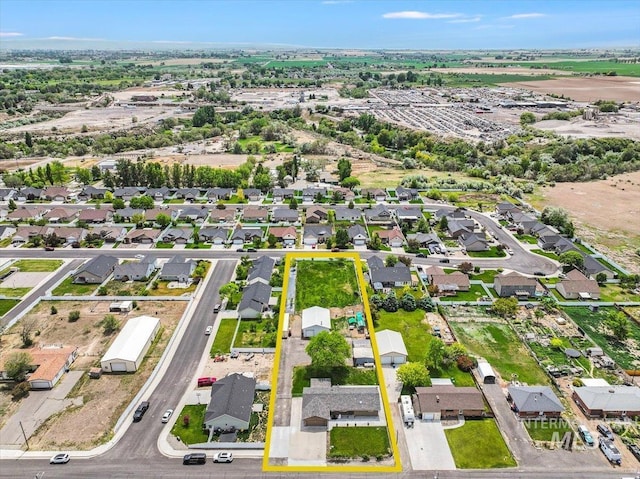 1011 Filer Ave W, Twin Falls, ID 83301 - aerial perspective of suburban area with property parcel outlined