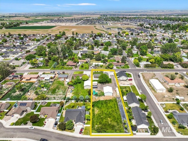 1011 Filer Ave W, Twin Falls, ID 83301 - aerial view of residential area featuring property parcel outlined