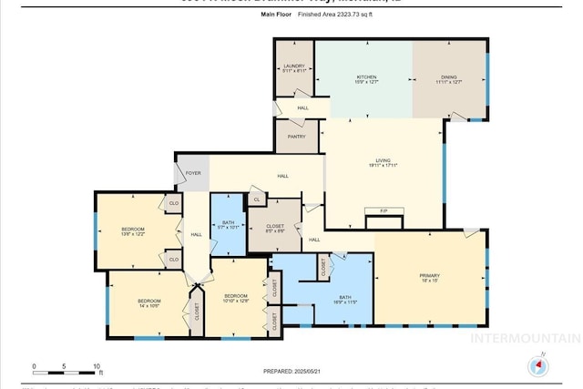 6964 N Moon Drummer Way, Meridian, ID 83646 - floor plan / room layout