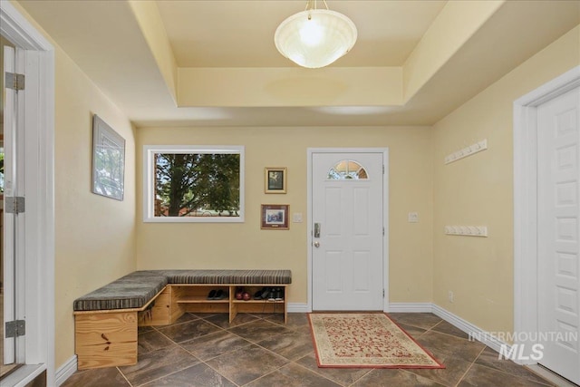 424 N Mobley Dr, Boise, ID 83712 - foyer entrance featuring baseboards and a raised ceiling
