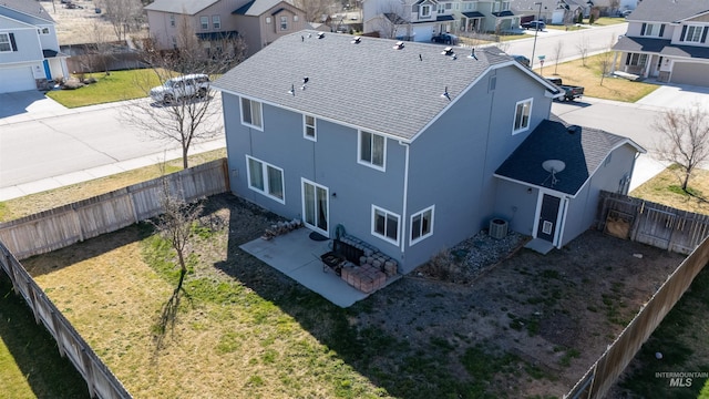 drone / aerial view featuring a residential view