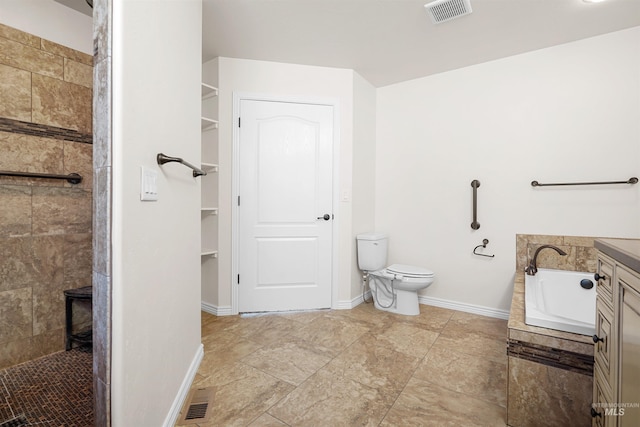 1041 Lupine Ln, Kimberly, ID 83341 - bathroom with a garden tub, tiled shower, a spacious closet, and vanity