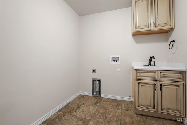 1041 Lupine Ln, Kimberly, ID 83341 - laundry area featuring washer hookup, hookup for an electric dryer, and cabinet space