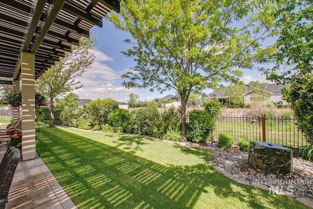 10318 W Adirondack Ct, Star, ID 83669 - view of yard with a pergola