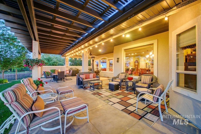 10318 W Adirondack Ct, Star, ID 83669 - view of patio with an outdoor hangout area and outdoor dining area