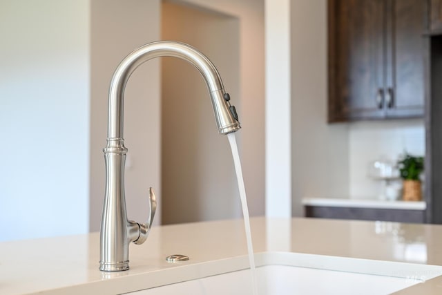 interior details featuring light countertops and a sink