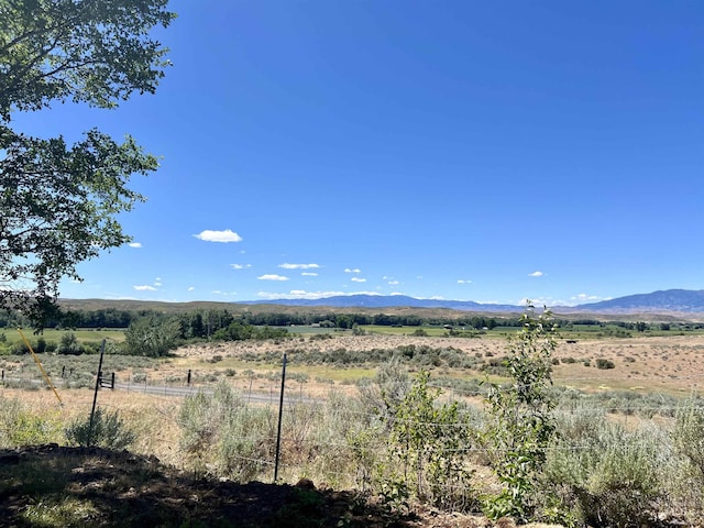 mountain view with a rural view