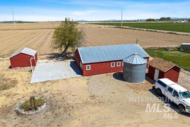 drone / aerial view featuring a rural view