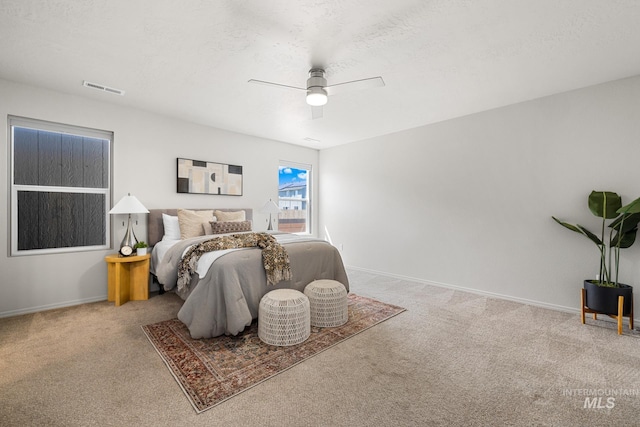 12850 Conner St, Caldwell, ID 83607 - bedroom with carpet flooring, baseboards, and ceiling fan