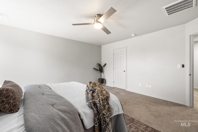 12850 Conner St, Caldwell, ID 83607 - carpeted bedroom featuring a ceiling fan