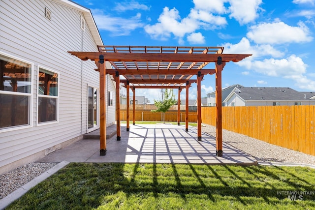 12850 Conner St, Caldwell, ID 83607 - view of patio / terrace featuring a pergola
