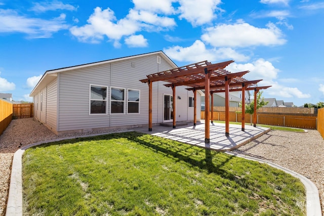 12850 Conner St, Caldwell, ID 83607 - back of property featuring a pergola and a patio area