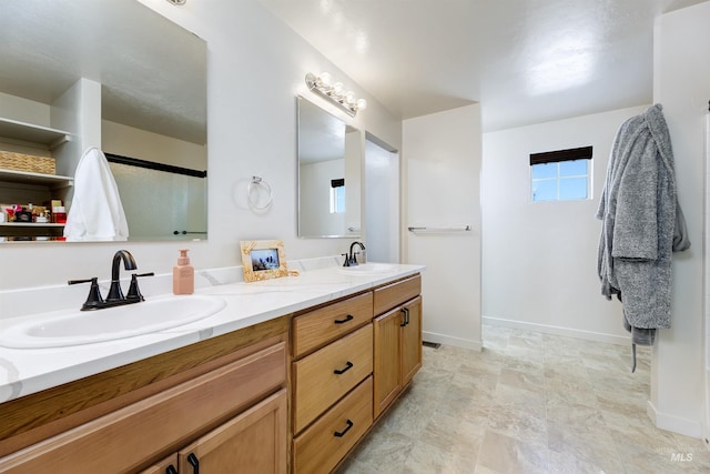 bathroom featuring vanity