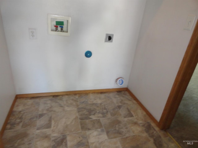 909 W Oakmont Ave, Nampa, ID 83686 - clothes washing area featuring hookup for an electric dryer, washer hookup, and baseboards