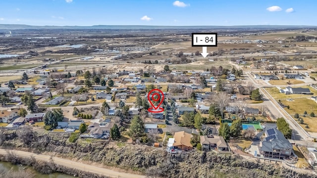 22168 Rio Vista Dr, Caldwell, ID 83607 - aerial view featuring a mountain view and a residential view