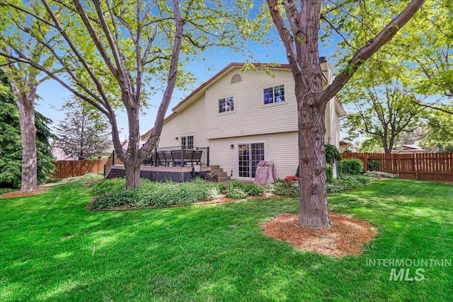 1037 Pahsimeroi Dr, Twin Falls, ID 83301 - back of house featuring a wooden deck