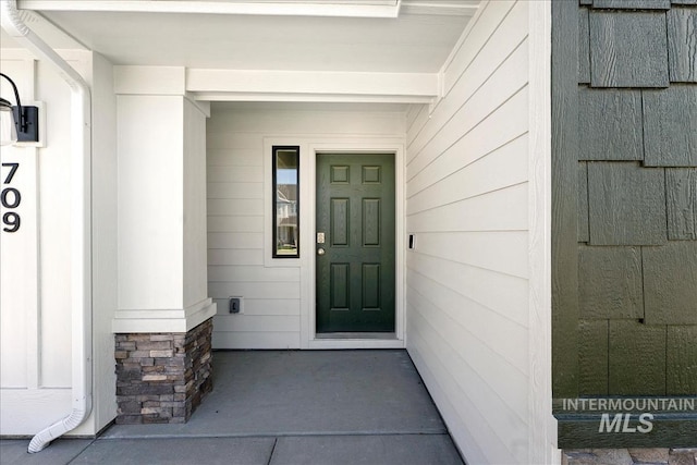 709 W Smoky Quartz St, Kuna, ID 83634 - view of exterior entry with stone siding
