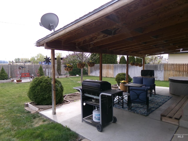 1835 Lincoln St, Mountain Home, ID 83647 - view of patio with a fenced backyard