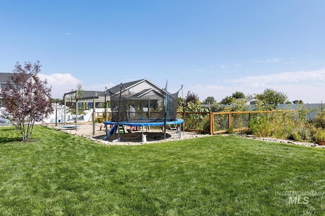 120 Pilgrim Way, Middleton, ID 83644 - view of yard featuring a trampoline
