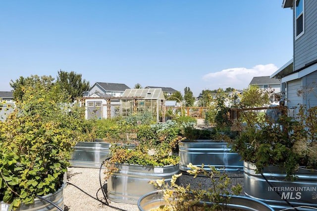 120 Pilgrim Way, Middleton, ID 83644 - view of yard featuring a greenhouse and an outbuilding