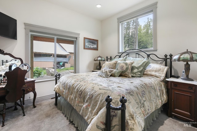 110 S 3rd Ave, Pierce, ID 83546 - bedroom featuring light colored carpet and recessed lighting