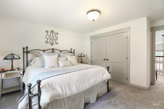 110 S 3rd Ave, Pierce, ID 83546 - bedroom with a closet, light carpet, and baseboards