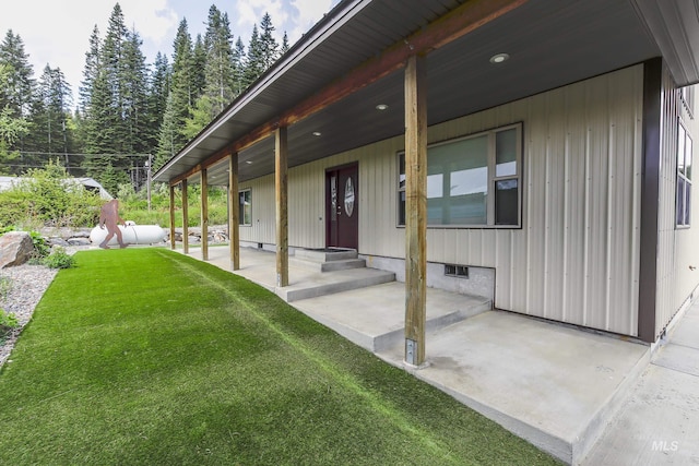 110 S 3rd Ave, Pierce, ID 83546 - view of patio / terrace featuring entry steps