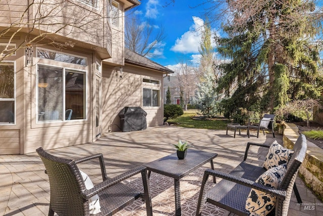 view of patio / terrace with grilling area