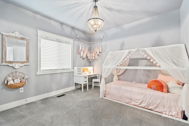 12231 W Caribee Inlet Dr, Star, ID 83669 - bedroom with a chandelier and carpet