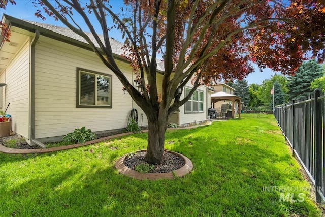 12231 W Caribee Inlet Dr, Star, ID 83669 - fenced backyard with a gazebo