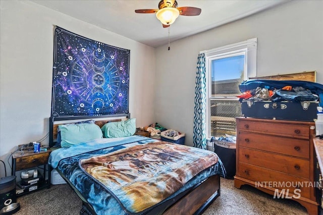 816 Denver St, Caldwell, ID 83605 - carpeted bedroom featuring a ceiling fan