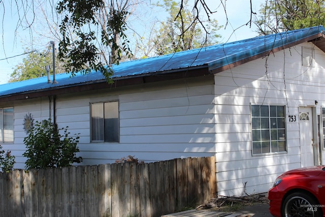 view of side of property