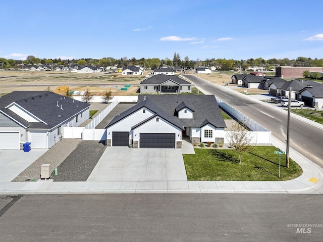bird's eye view featuring a residential view