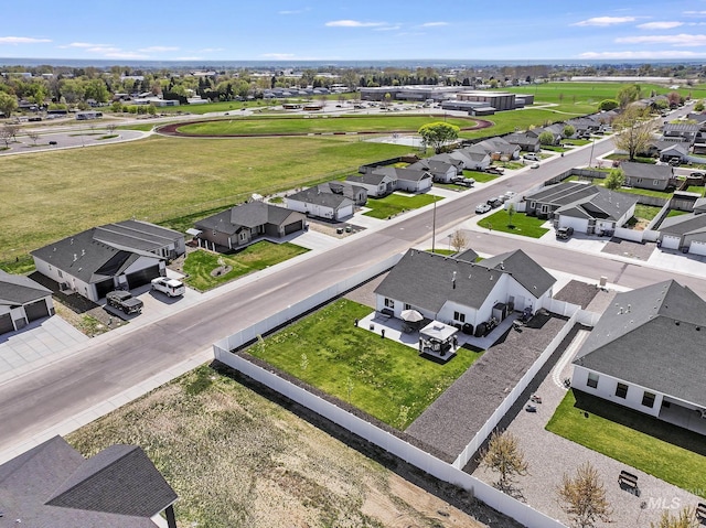 aerial view featuring a residential view