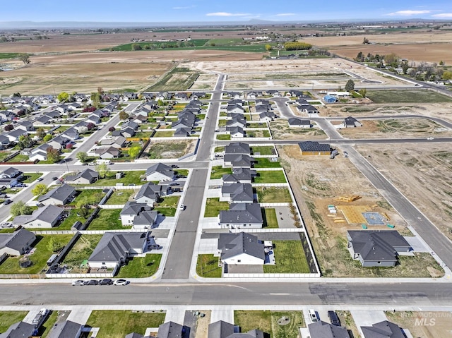 aerial view featuring a residential view