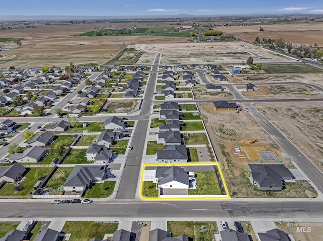 birds eye view of property featuring a residential view