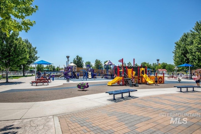 view of play area