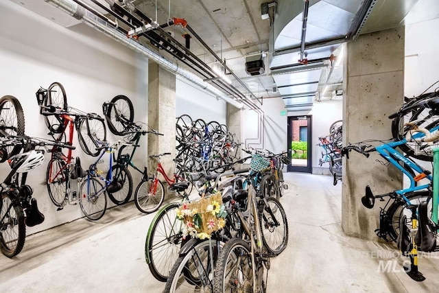 880 W River St, Boise, ID 83702 - garage featuring bike storage and a garage door opener
