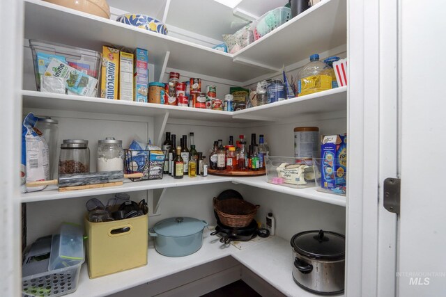 view of storage area