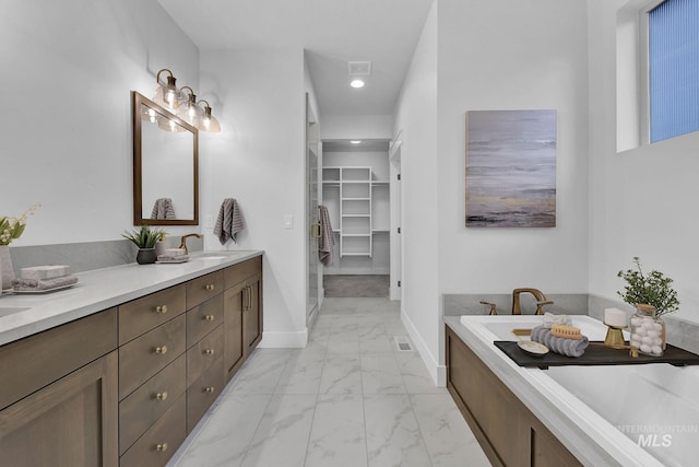 bathroom featuring vanity