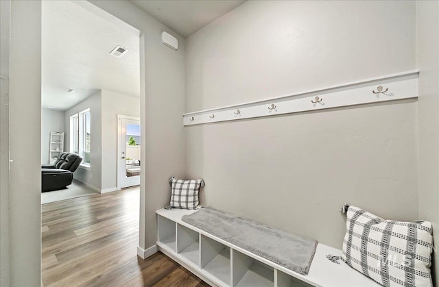 5094 W Avilla Dr, Meridian, ID 83646 - mudroom with wood finished floors and baseboards