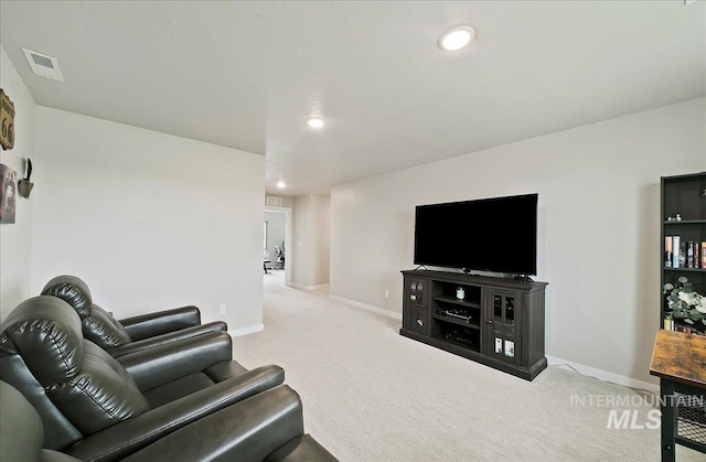 5094 W Avilla Dr, Meridian, ID 83646 - carpeted living area with baseboards and recessed lighting