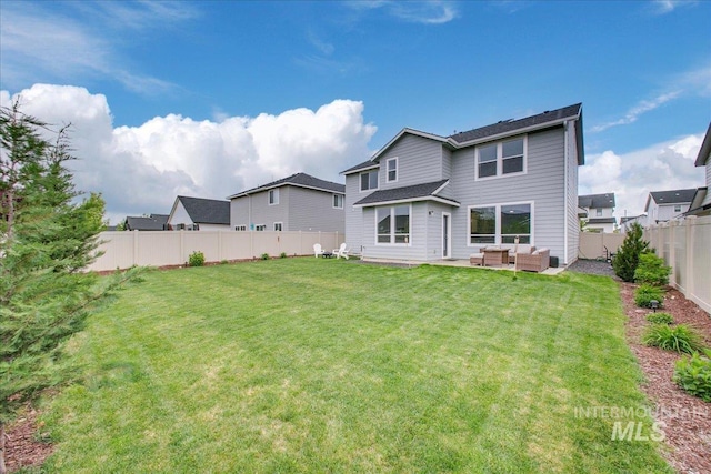 5094 W Avilla Dr, Meridian, ID 83646 - back of house with an outdoor hangout area