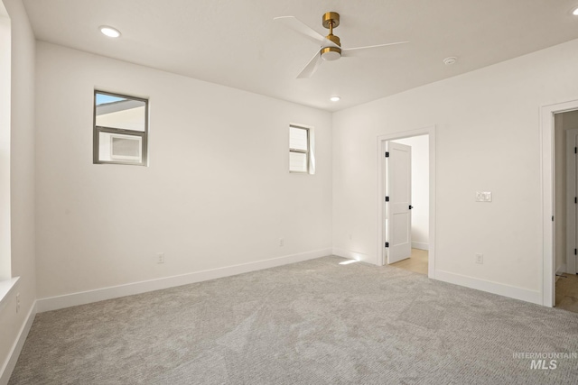 1724 Black Elm, Star, ID 83669 - spare room with ceiling fan, carpet flooring, and recessed lighting