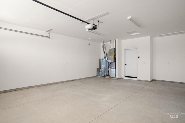 1724 Black Elm, Star, ID 83669 - garage with a garage door opener, gas water heater, and heating unit