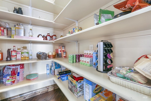view of pantry