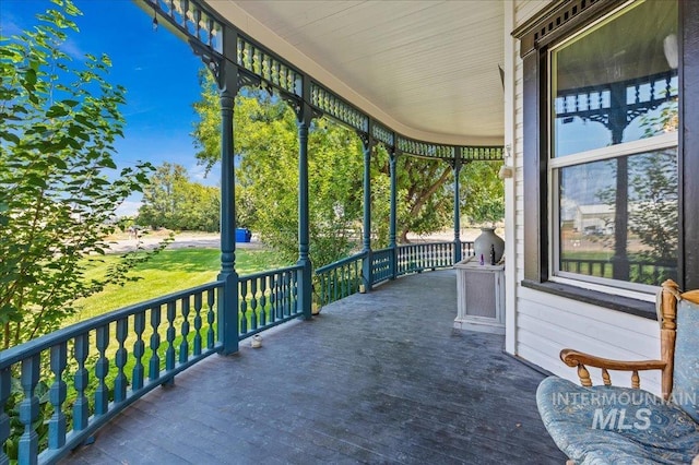 view of patio with covered porch