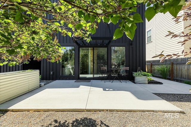 view of patio with a pergola