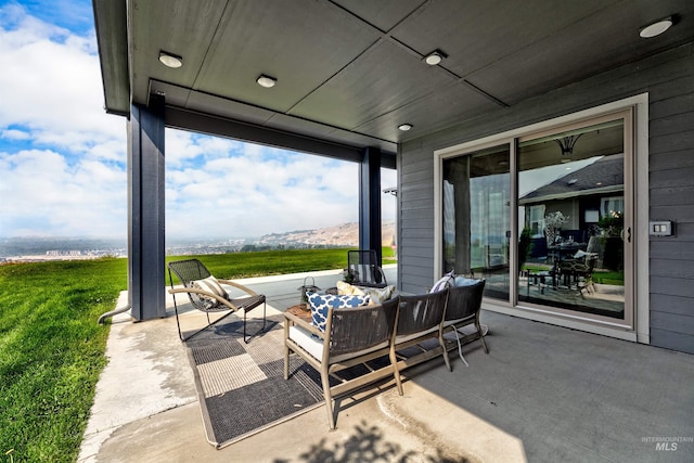 view of patio / terrace with outdoor lounge area