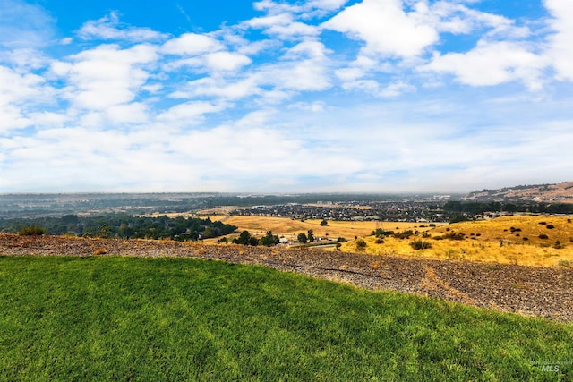 view of yard featuring a rural view